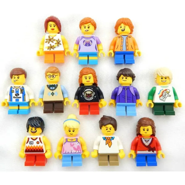 5 New Lego Random Kid Minifigures - Children, Boys, Girls Minifigs