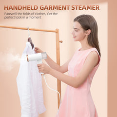 TERRIFI Handheld Steamer for Clothes, Portable Foldable 1000w 120ml Fabric Wrinkle Remove, 20 Second Fast Heat-up for Home Office Travel