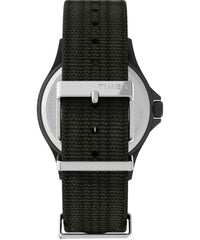 Timex Men's Analogue Quartz Watch with Fabric Strap TW2T75500, Green, strap