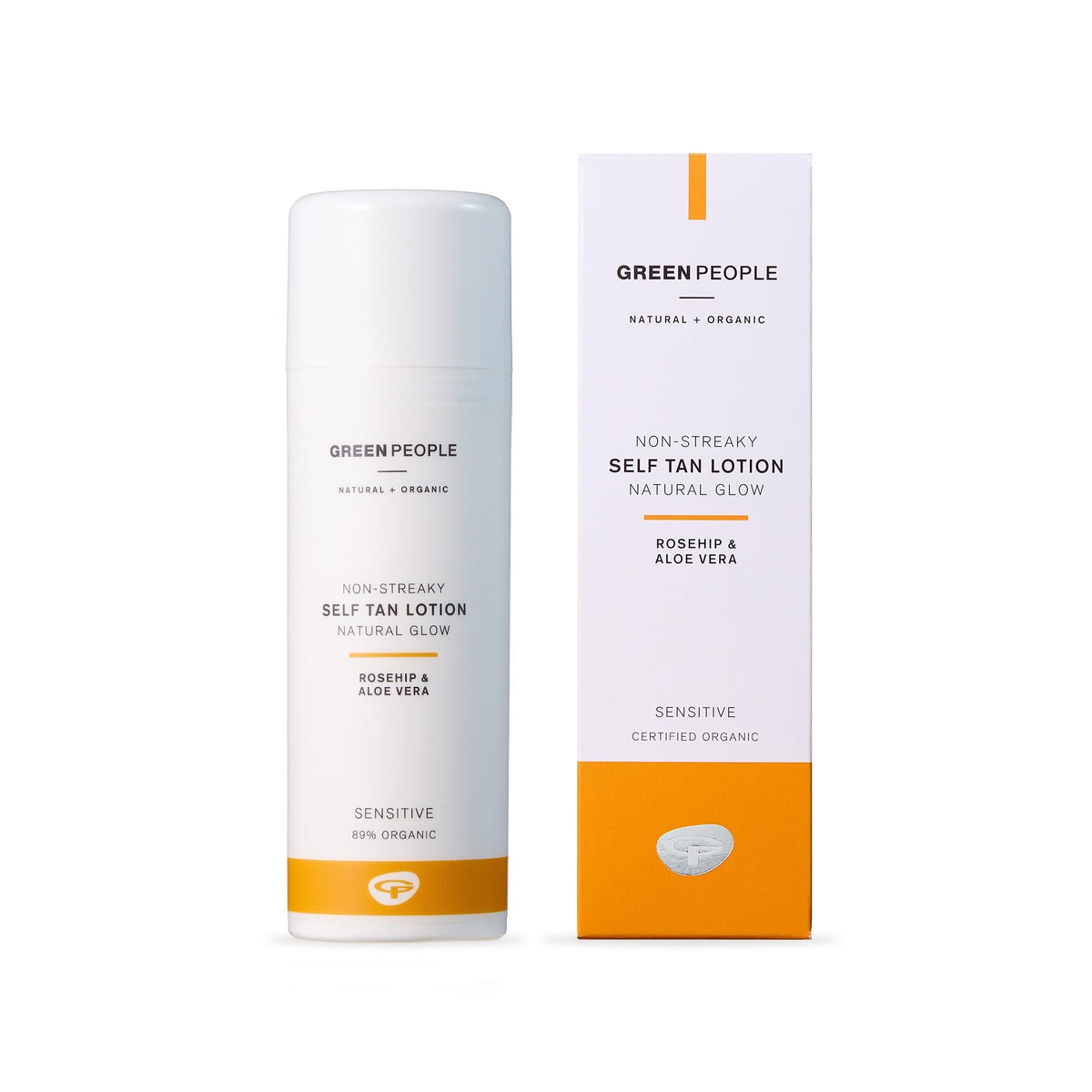 Green People Self Tan Lotion, Non-Streaky, Natural Glow With Rosehip & Aloe Vera - Organic, Vegan & Cruelty Free, 150ml