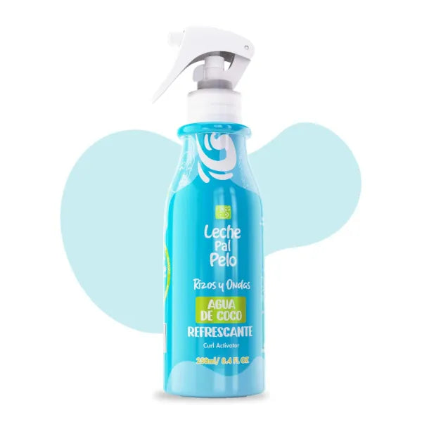 Leche Pal Pelo Curly and Wavy - Curl Refresher Hair Spray with Coconut Milk, Provitamin B5 - For Curly Hair - 8.4 oz