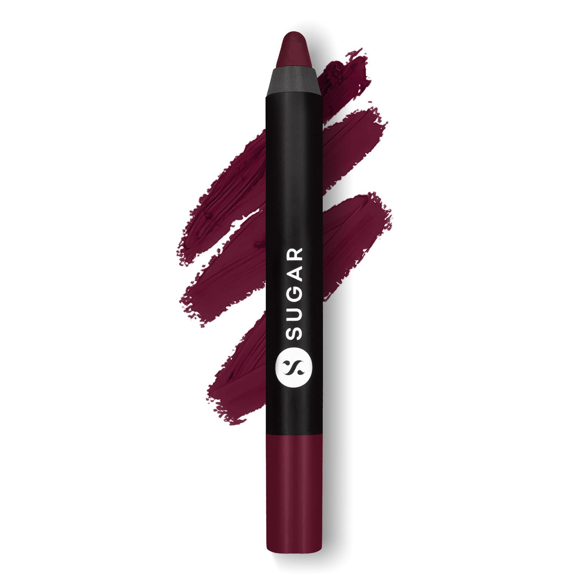 Sugar Cosmetics Matte As Hell Crayon Lipstick for Women | Lasts 8+ Hours | Lip Pencil with Sharpener | 2.8g - 24 Rachel Berry