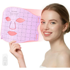Verfubo Red Light Therapy Face Mask, LED Light Therapy Mask FDA Cleared - 66Onm & 850nm for Wrinkles, Collagen & Acne I Adjustable Fit for All Skin Tones I Clinically-Backed 10-Min Daily Sessions