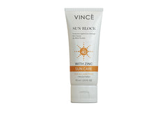 Vince Sunscreen SPF 40 - Broad Spectrum Protection Against UVA/UVB, Pollution & Infrared Rays - Hydrates, Soothes & Prevents Premature Aging - Lightweight with No White Tint, 75ml