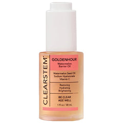 CLEARSTEM GOLDENHOUR Hydrating Facial Oil - Plumping Face Oil for Women for Deep Face Hydration - Non-Comedogenic Vitamin C Oil for Skin with Hyaluronic Acid and Watermelon Seed for Glowing Skin