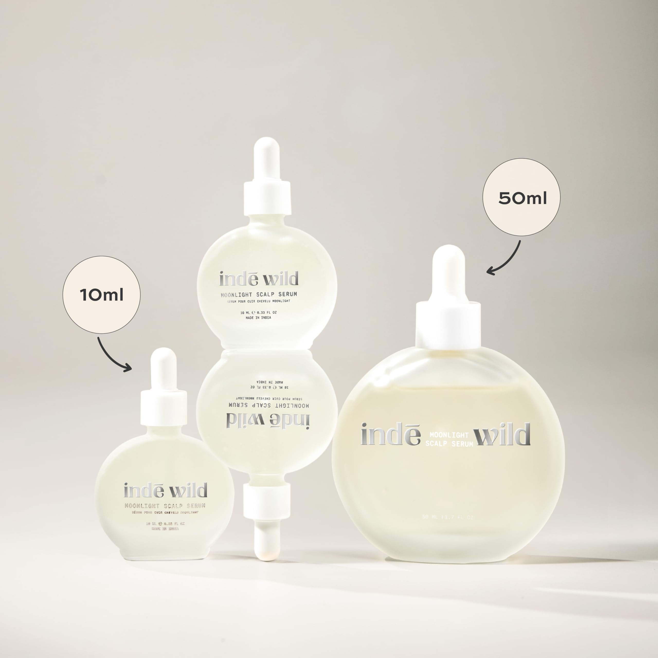 indē wild Moonlight Overnight Scalp Serum - 50ml | Advanced Ayurvedistry™ | Scalp Treatment for Hair Density | Infused with 3% Redensyl, 3% Procapil and 3% Baicapil | For all hair types