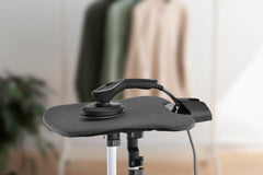 Porodo Lifestyle Iron & Steamer, Comprehensive Fabric Care, Rotating Steamer Handle, Ceramic Soleplate, Telescopic Rod,7 Level Temperature,3 Levels Steam, Multi-Angle Board,2500W,1.2L Tank - Black