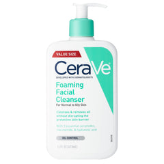CeraVe CeraVe Foaming Facial Cleanser | Makeup Remover and Daily Face Wash for Oily Skin, 473 Ml