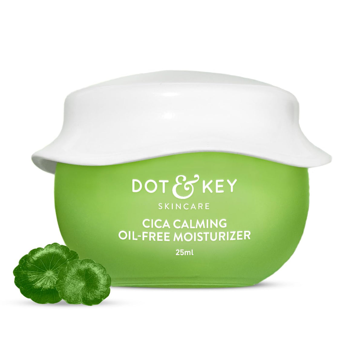 Dot & Key CICA Calming Skin Renewing Night Gel | For Oily, Acne Prone And Sensitive Skin | Night Cream with Niacinamide, Green Tea & Hyaluronic | Fades Blemishes & Dark Spots | 25ml