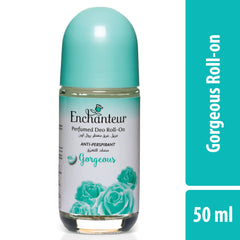 Enchanteur Gorgeous Roll On, 48 Hr Odour Protection, Anti-Perspirant, 50 ml