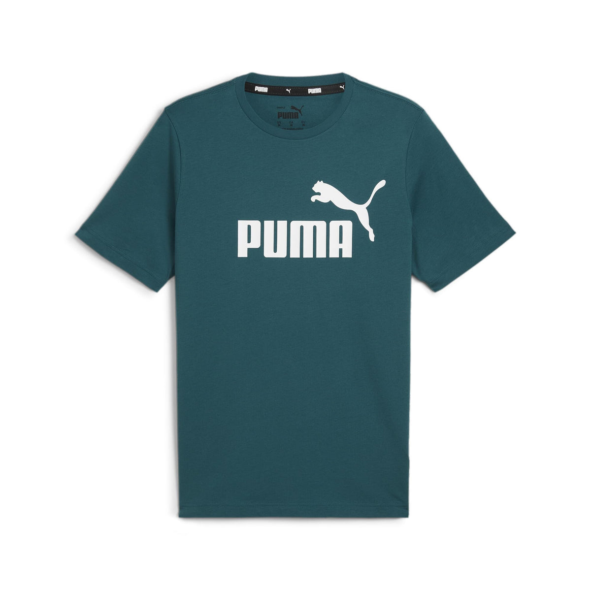 PUMA unisex-adult ESS Logo Tee (s) Tees - Cold Green