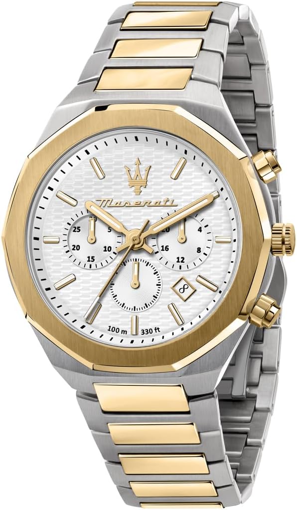Stile Men's Watch, Chronograph, Quartz Watch - 45 mm - Multicoloured