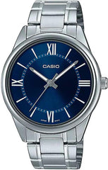 Casio Men's Watch - MTP-V005D-2B5UDF Blue Dial, Silver Band