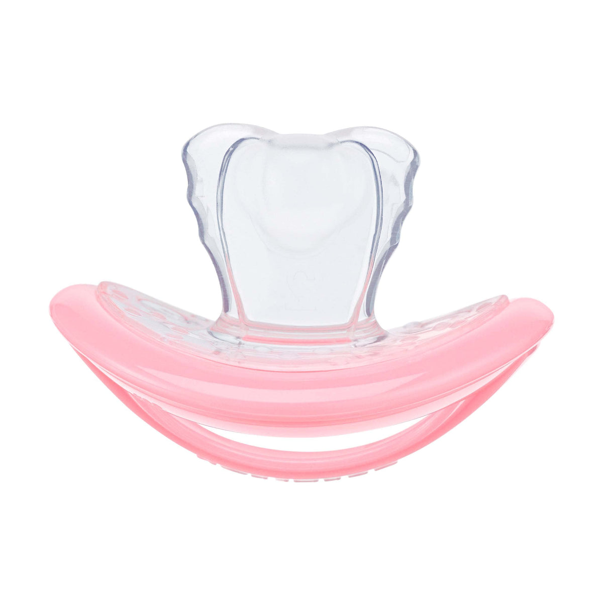 Curaprox Baby Pacifier, Toxic Free, BPA Free Dummy/Pacifier With Orthodontic Design To Prevent & Fix Misalignments - Calms & Relaxes Babies (Pink, 2)