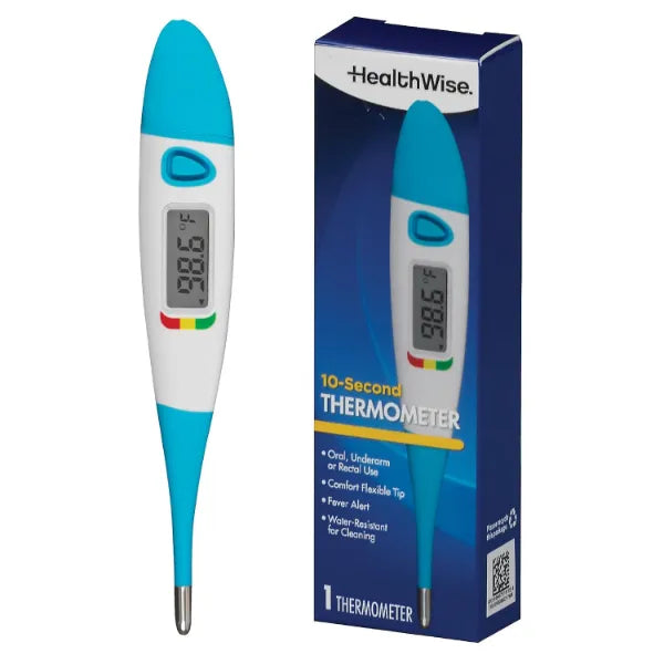 HealthWise 10-Second Flexible Tip Digital Thermometer