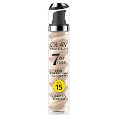 Olay Total Effects Tone Correcting Face Moisturizer with Sunscreen SPF 15, Light to Medium - 1.7 Ounces