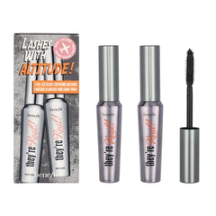 Benefit Cosmetics They're Real Beyond Mascara Duo Set Black, 0.3 Ounce (Pack of 2)