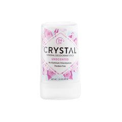 Crystal Essence Body Deodorant Travel Stick, Unscented 1.5 oz (pack of 4)