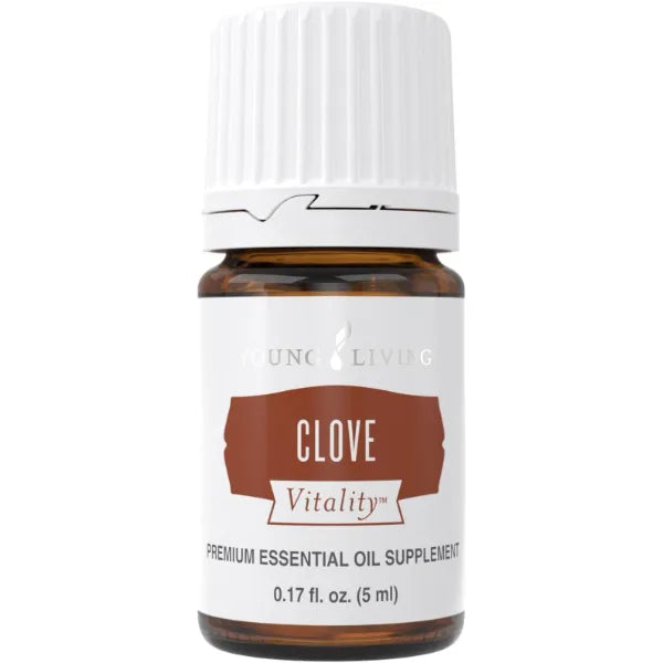 Young Living Clove Vitality 5 ml Premium Essential Oil Supplement for Dietary Antioxidant & Immune Support Spicy Flavor for Cooking, Baking, & Teas