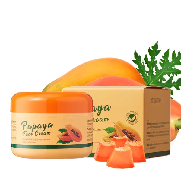 Grospe Papaya Face Moisturizer - Hydrating Cream with Natural Papaya Extract, Nourishing Daily Pawpaw Cream for Soft & Smooth Skin, 2.82oz