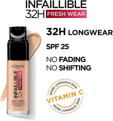L'OREAL PARIS, Infaillible 24hr Freshwear Foundation 330 Hazelnut