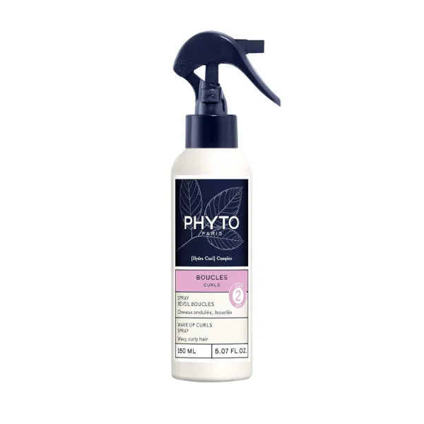 PHYTO Curls Wake Up Curls Spray Day 2 – Silicone-Free Curl Refresher for Wavy & Curly Hair (2A–3A) – 48-Hour Anti-Frizz, Enhances Shine & Bounce – 5.07 fl oz