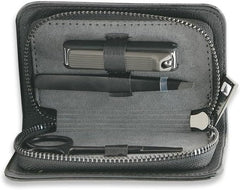 Reva Mens Grooming Kit Professional Personal Nail Care Set with Luxurious Travel Case