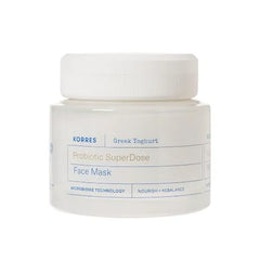 KORRES Greek Yoghurt Probiotic Superdose Face Mask, Skin Reset In 10 Minutes, Creamy Rinse Off Hydration, Nourishing Treatment For Dry, Oily, Sensitive, Combination Skin Types, 3.38 Fl Oz