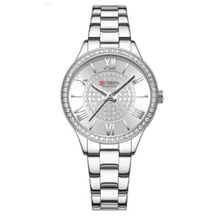Curren 9084 Fashion Casual Luxury Quartz Women's Watches Waterproof Automatic Watches Original Design Elelgant Lover's Gift Diamond Gold Women's Watch