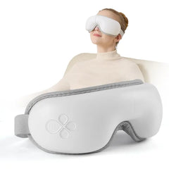 LAOBEN Eye Massager with Heat for Migraine Relief, Dry Eye and Better Sleep | Cordless massaging eye mask with foldable light blocking design, reduces eye strain from screen fatigue for home and travel