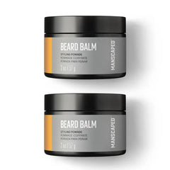 MANSCAPED Beard Balm, Styling Pomade with Shea Butter, Coconut Oil & Beeswax - Moisturizes, Softens, Strengthens & Shines Beards, Mustaches & Facial Hair, for Sensitive Skin, (2 oz) 1-Pack
