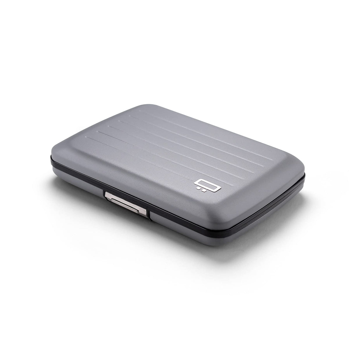 Aluminium Smart Case V2 Wallet - Metal Clasp - RFID Blocking Card Holder - Holds up to 10 Cards and Banknotes - Matt Paint Stone Grey