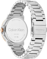 CALVIN KLEIN WOMEN'S CARNATION GOLD DIAL STAINLESS STEEL BRACELET WATCH - 25100025