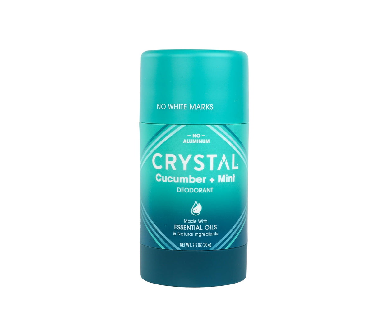 Crystal Essence (Cucumber + Mint, Pack of 1) - Magnesium Solid Stick Deodorants Magnesium Deodorant, Safely and Effectively Fights Odour, Aluminium Free Deodorant for Men and Women, Green, Cucumber...