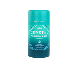 Crystal Essence (Cucumber + Mint, Pack of 1) - Magnesium Solid Stick Deodorants Magnesium Deodorant, Safely and Effectively Fights Odour, Aluminium Free Deodorant for Men and Women, Green, Cucumber...