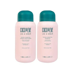 Coco & Eve Like a Virgin Shampoo & Conditioner Bundle Set Natural, Sulfate free Hair Care with Argan Oil, Coconut and Avocado Oil For Dry Damaged, Color Treated Hair Anti Frizz 8.4 fl oz each