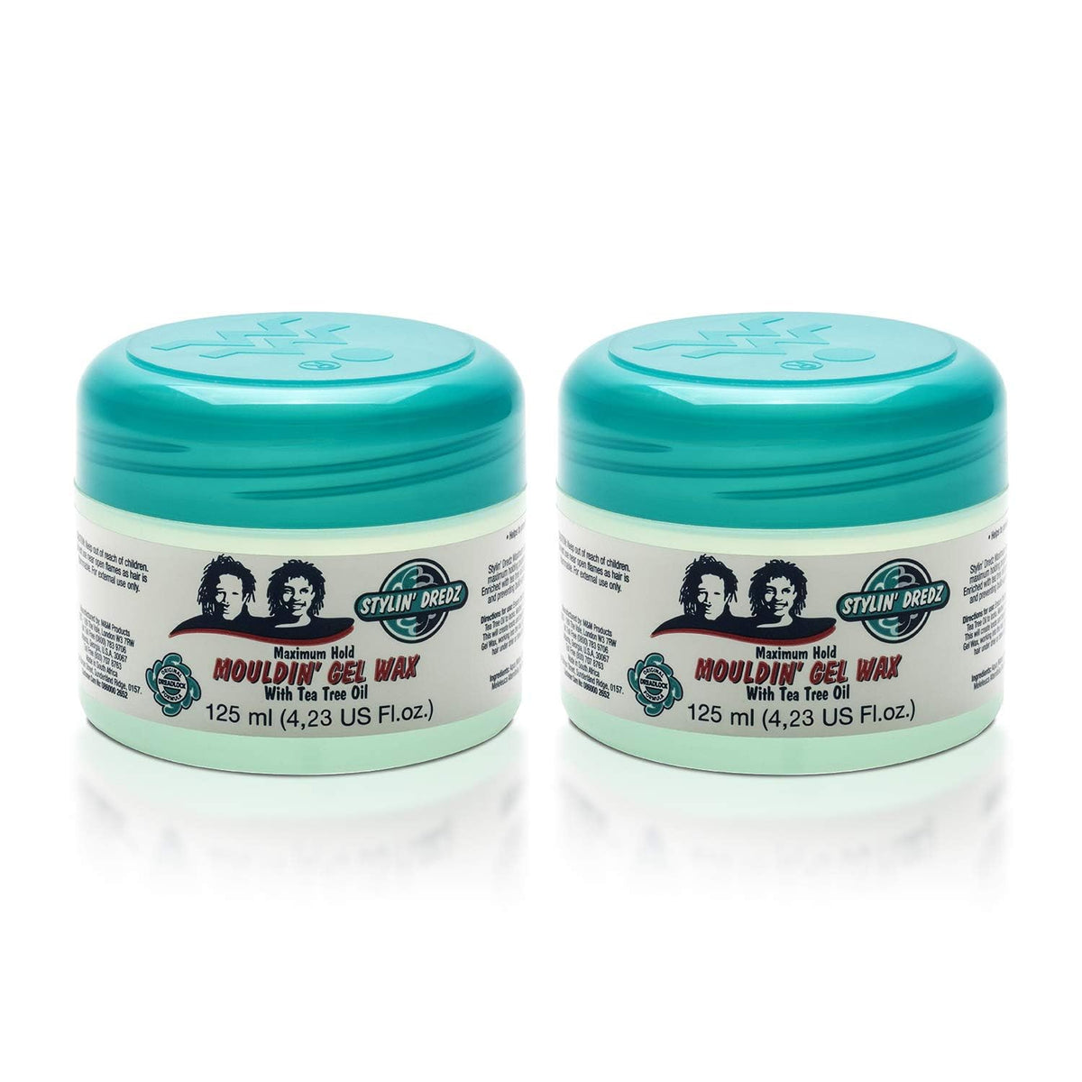 Stylin Dredz Moulding Gel Wax with Tea Tree Oil Hair Care 125 ml Pack of 2