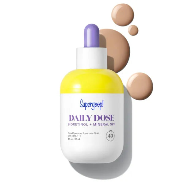 Supergoop! Daily Dose Bioretinol + Mineral SPF 40 with Bakuchiol, 1 fl oz