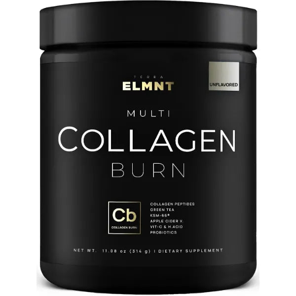 TERRA ELMNT Super Collagen Powder for Women Weight Loss + Beauty w. Probiotics, Hyaluronic Acid, ACV, KSM-66, Biotin - Premium Multi Collagen Peptides Protein Supplement Colageno for Women (Unflavored)