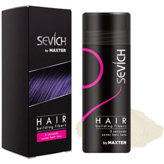 Maxter Hair Fiber for Men and Women - Hide Hair Loss Instantly - 100% Natural Powdered Cotton Microfibers (White 25g)