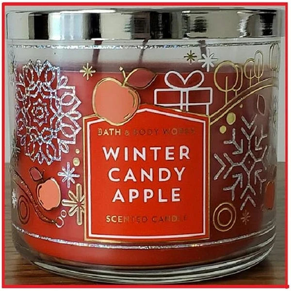Bath & Body Works 3-Wick Scented Candle in WINTER CANDY APPLE Candle