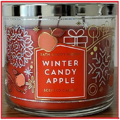 Bath & Body Works 3-Wick Scented Candle in WINTER CANDY APPLE Candle