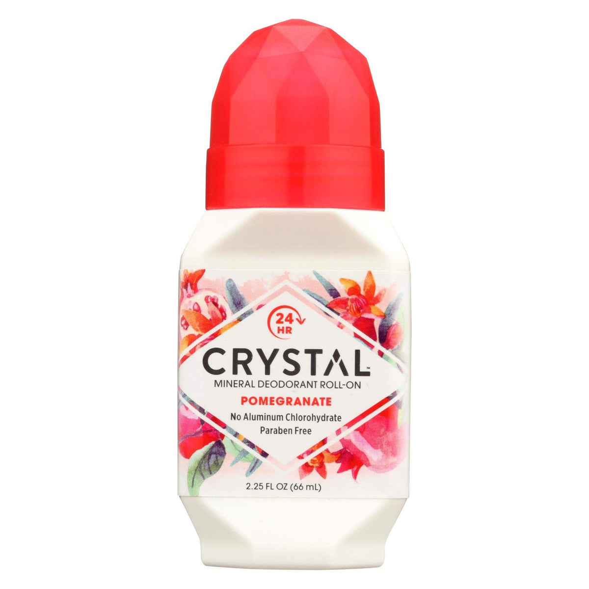 Crystal Essence Mineral Deodorant Roll-On (Pomegranate, 2.25oz)