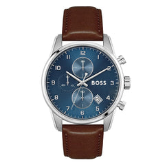 Hugo Boss SKYMASTER Men's Watch, Analog - Brown / Blue