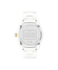 Coach GREYSON Men's Watch, Analog-White / Gold