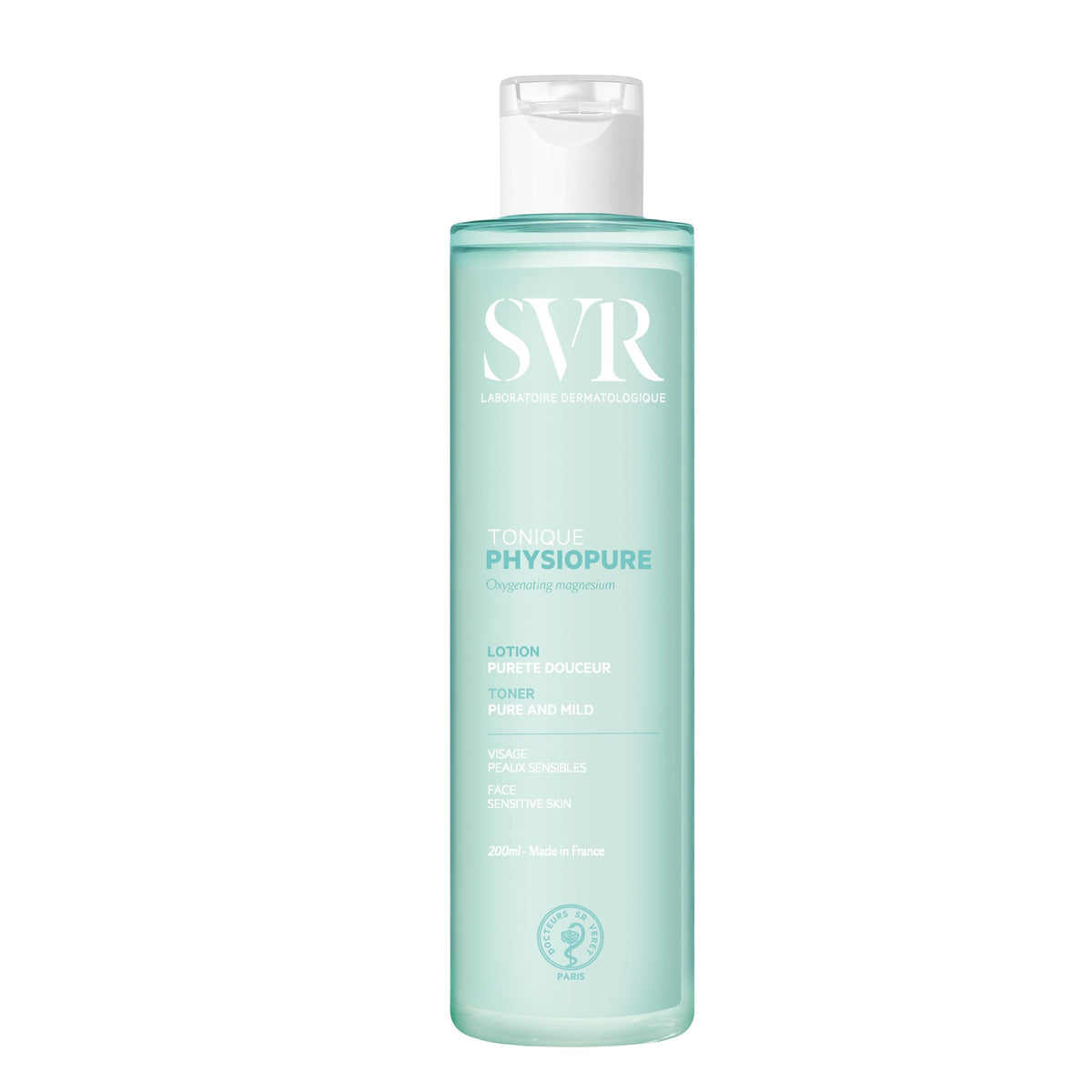 SVR Physiopure lotion tonique, helping to dissolve Pore-Clogging facial oils and counteract dryness - 200 ml