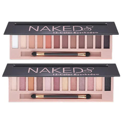 BestLand 2-Pack Nude Eyeshadow Palette – 12 Color Matte & Shimmer Waterproof Set