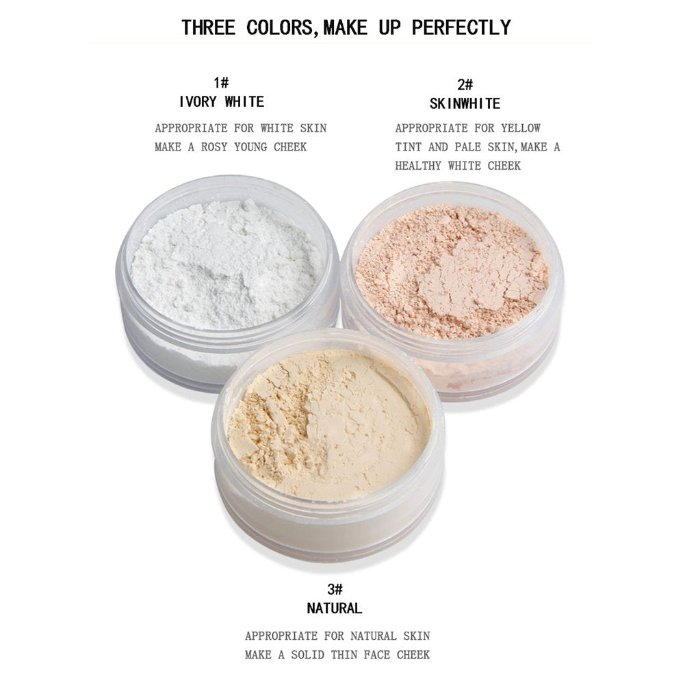 Loose Powder, Professional Face Finishing Powder for Makeup Coverage, Oil-Control Translucent, Lightweight(1)