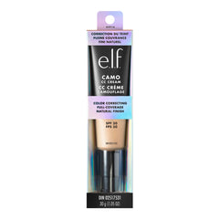 e.l.f. Camo CC Cream, Colour Correcting Medium-To-Full Coverage Foundation with SPF 30, Light 240 W, 1.05 Oz (30g)