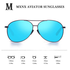 Aviator Sunglasses for Men Polarized Women-mxnx UV Protection Lightweight Driving Fishing Sports Mens Sunglasses MX208